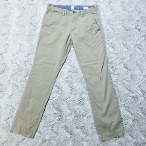 Gap Skinny Pants Mens Size 31x30 Khakis Flat Front Medium Wash Chino